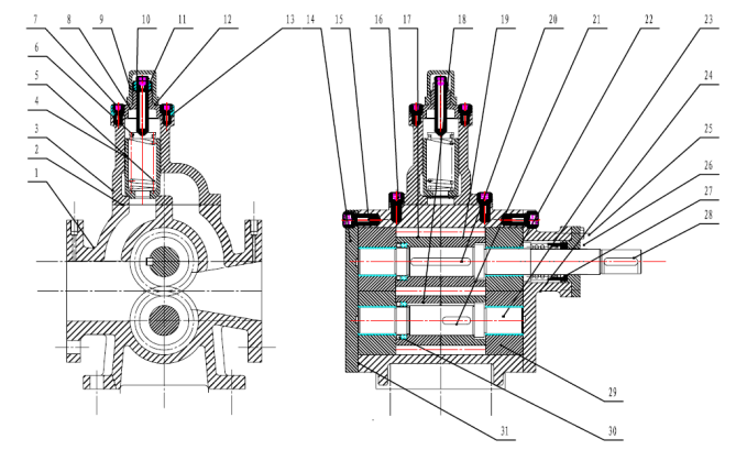 圓弧齒輪泵內(nèi)部圖 圓弧齒輪泵內(nèi)部圖
